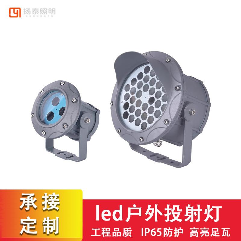 led投射灯户外防水照树灯红绿蓝园林庭院景观射树灯装饰照明灯