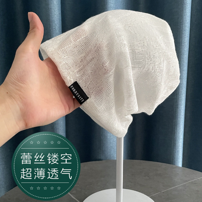 孕妇帽子夏季外出透气产妇头巾夏天超大头围薄款睡帽产后坐月子帽