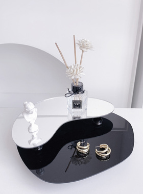 亚克力镜面托盘拍照道具底托摄影背景家居简约桌面几何装饰品摆件