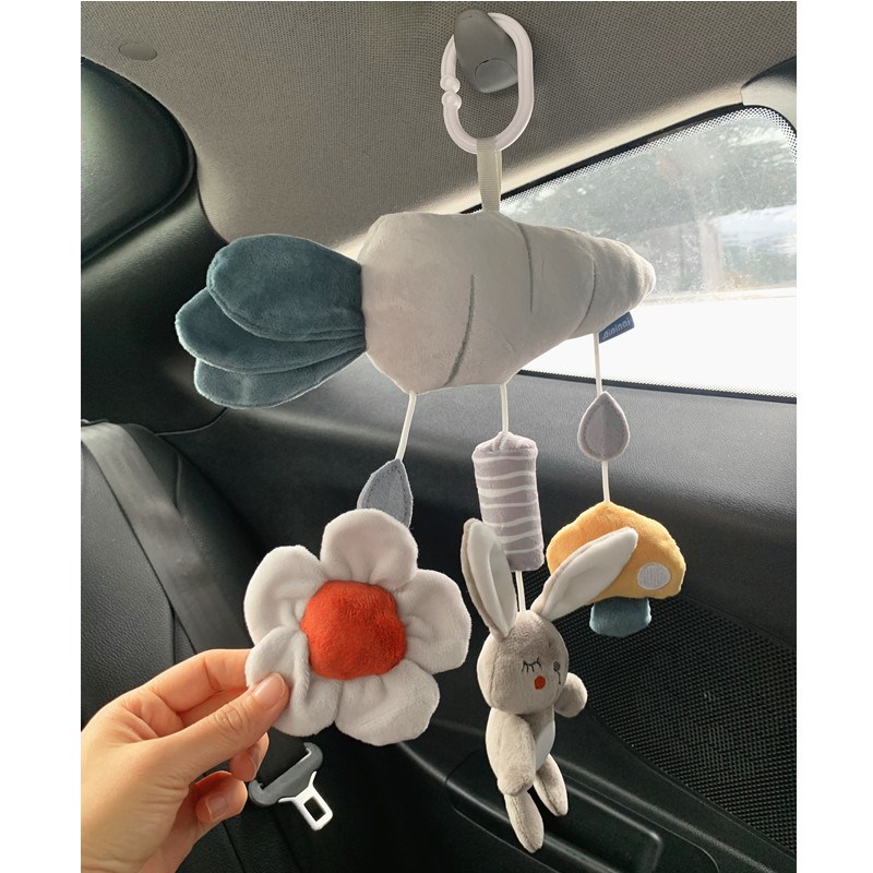 北欧风铃婴儿推车挂件摇铃新生儿床铃悬挂式宝宝车载安抚玩具益智