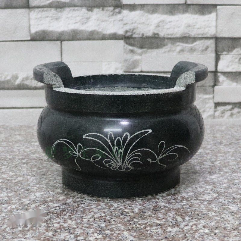 石雕香炉圆形长方形石香炉石雕香炉石雕青石户外香炉外径20CM,家居饰品,石雕,淘宝优惠券,粉丝福利购,淘宝优惠卷