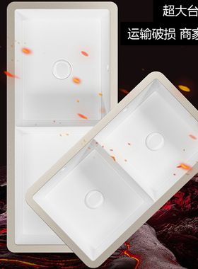1米台下盆单盆双盆29寸陶瓷洗手盆80CM大尺寸洗手盆39寸方形台盆