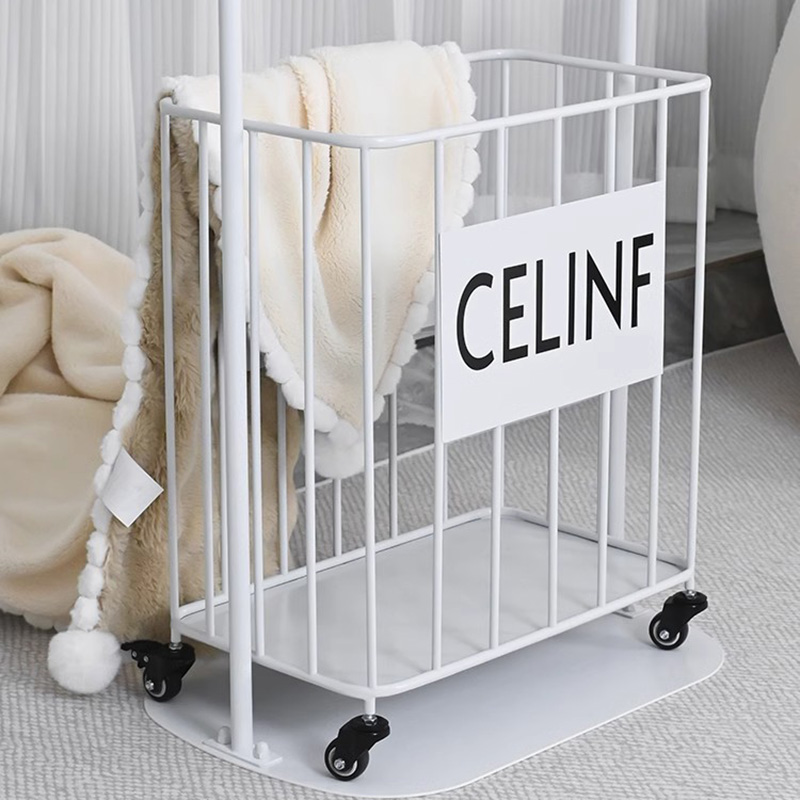 室内夹缝落地式瑜伽垫收纳架带轮可移动健身器材大容量整理置物架