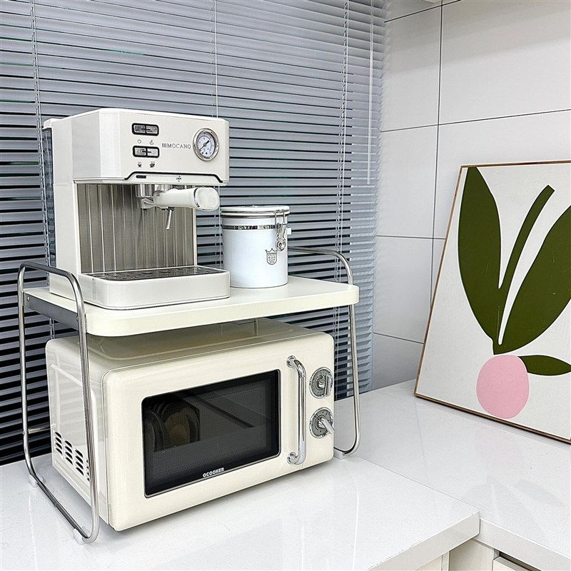 厨房微波炉置物架多功能烤箱电饭煲专用架子台面分层一体收纳架子