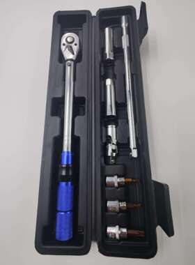 预置式扭矩扳手3/8 10-60N.m 8件套可调扭力扳手 预置力矩扳手