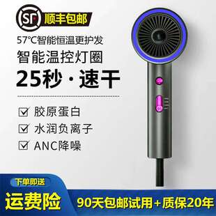 电吹风机家用吹头发大功率负离子护发大风力发廊专用吹风筒静音飞