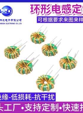 953磁环共模电感双线并绕1mh环形绿环10*6*5定滤波器滤波抗干扰