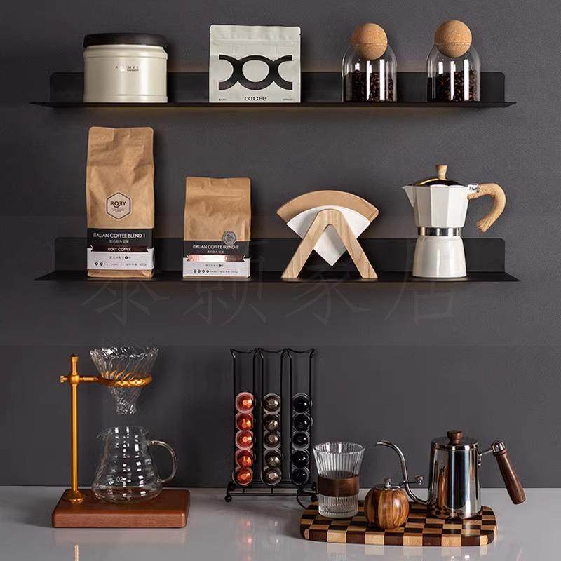 样板房厨房咖啡主题摆件手冲壶咖啡豆密封罐售楼处水吧台厅装饰品