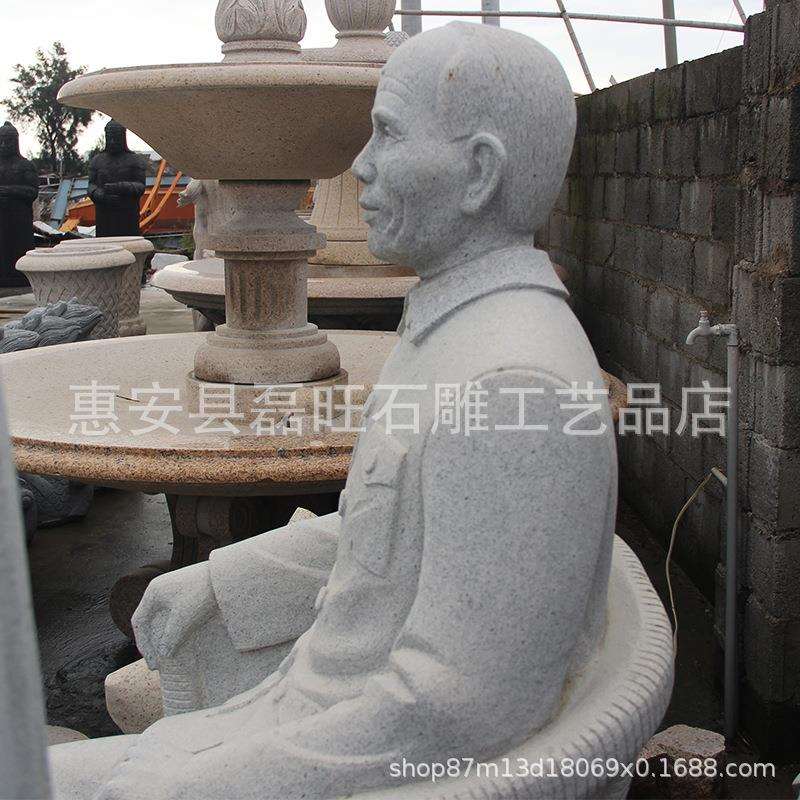 厂家现货供应石雕历史人物雕塑花岗岩石材雕刻博物馆雕像青石摆件
