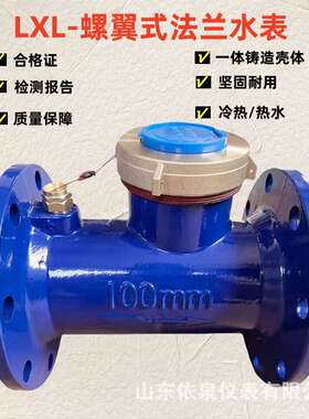 水表dn100法兰连接4寸DN80nd150大口径冷6寸卧式水高精度计量远传