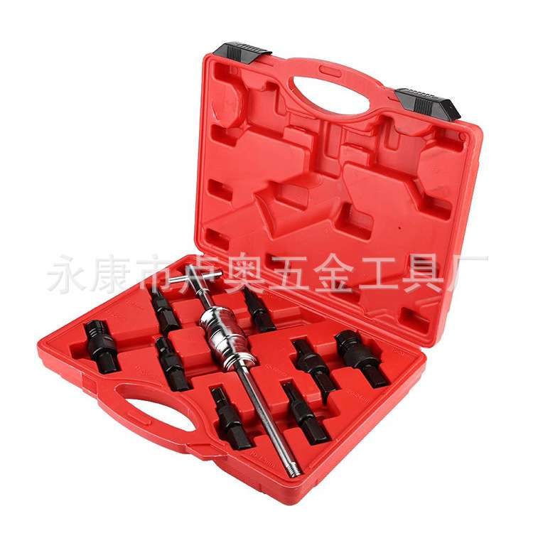 9件套内孔轴承拉马 内轴承拉马 滑锤组 内孔轴承拆卸器 拉玛工具