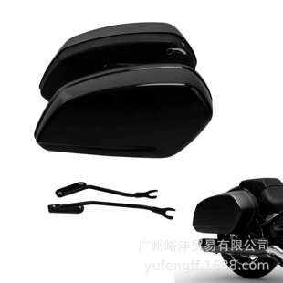 适用哈雷软尾标准街霸路威ST凌动滑翔改装快拆储物边箱加装行李箱