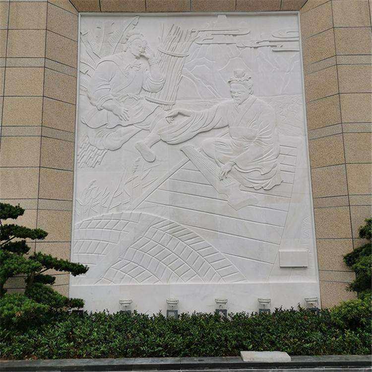 仿古石雕青石浮雕地雕五福壁画刻字门头牌匾大理石窗花镂空影壁墙