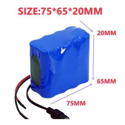 4串2并 6000mAh 14.8V 18650锂离子电池组内置BMS 10a