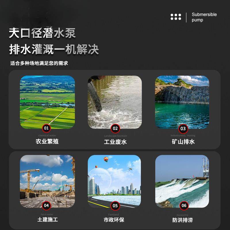 人民潜水泵QDX抽水机小型家用清水泵220V抽水泵农用灌溉污水泵