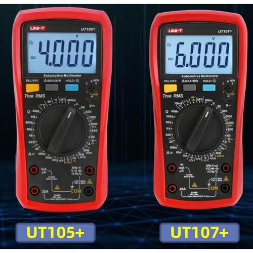 优利德 手持式汽车多用数字万用表 UT105+/UT107+/UT109