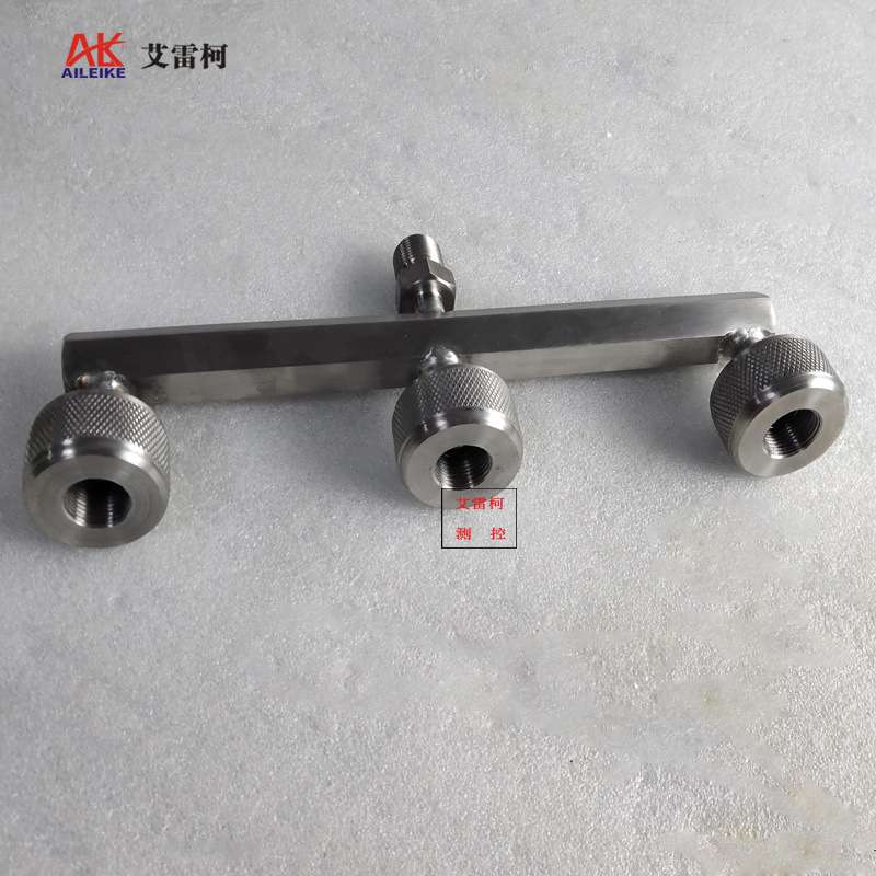 一转三快拧接头多接口活动快速三通螺纹转压力表校验台