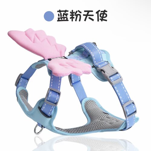 【天使胸背】狗狗工字胸背带背心式牵引绳大小中型犬边牧柯基比熊