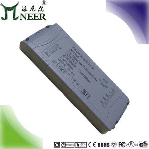 深圳直销高PF60W48V恒压灯带灯条模组DALI数字模拟调光电源