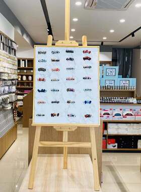 美甲落地展示板磁铁吸附网红相框色板色卡款式工具白板大理石板