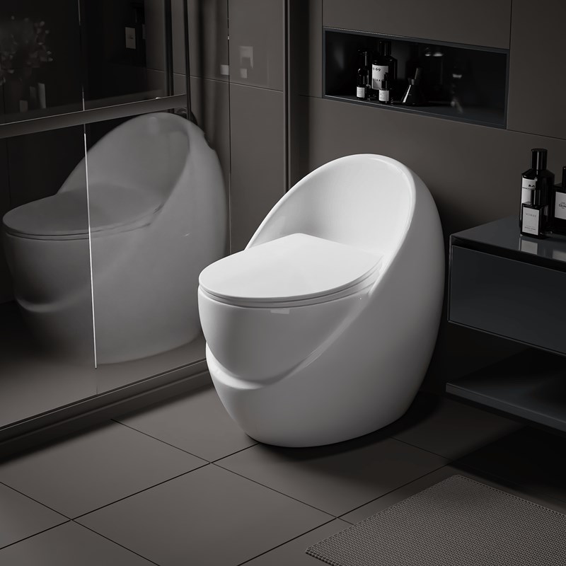 彩色太空舱陶瓷马桶超漩虹吸式创意个性鸡蛋小户型家用节水坐便器