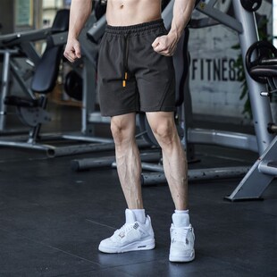 夏季 休闲运动户外日常拼接跑步穿搭新款 下装 4分短裤 男式 2023亚码