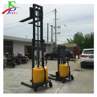 2吨手推式堆高叉车 大承重电动装卸车 车间加/工木箱运输托盘叉车