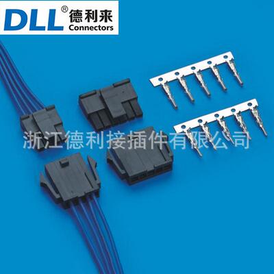 供应43645 43640 MX3.0 单排线对线连接器 空中对接