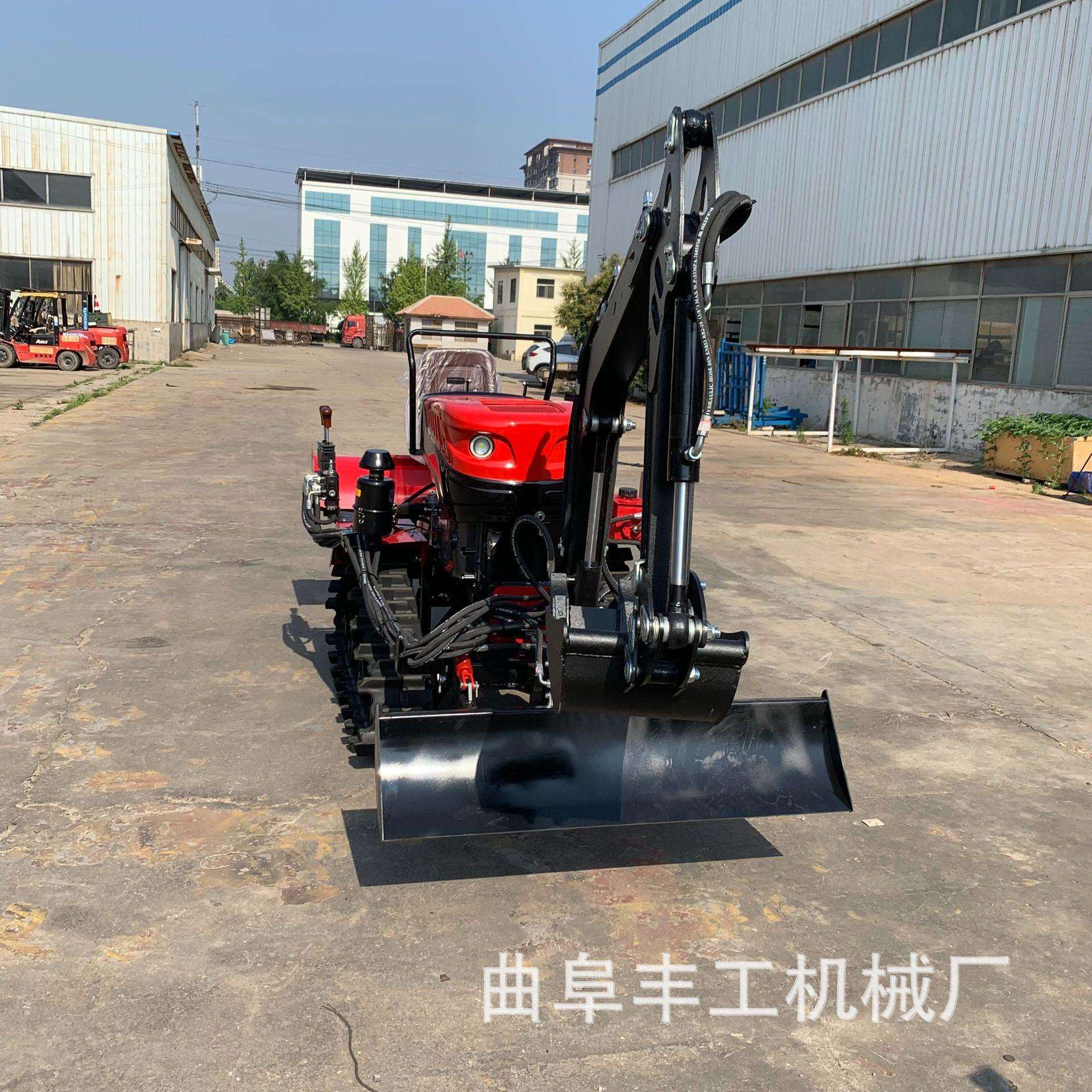 35马力履带挖掘机乘坐式小型履带微耕机农用小型旋耕推土机