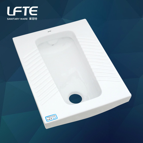 卫生间薄款大号直冲蹲便器陶瓷蹲坑大便器家用防滑蹲厕直排水便池