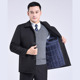 秋冬铺棉外套男士 中老年加厚翻领商务休闲夹克爸爸爷爷装 保暖棉服