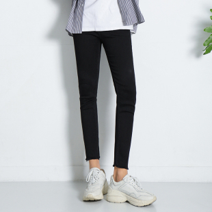 修身 男小脚黑色男休闲潮流牛仔裤 小裤 网红裤 脚弹力韩版 2020九分裤