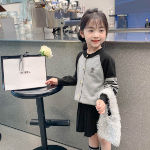 女童连衣裙秋装2023新款洋气儿童春秋款网红裙子女孩百褶裙两件套