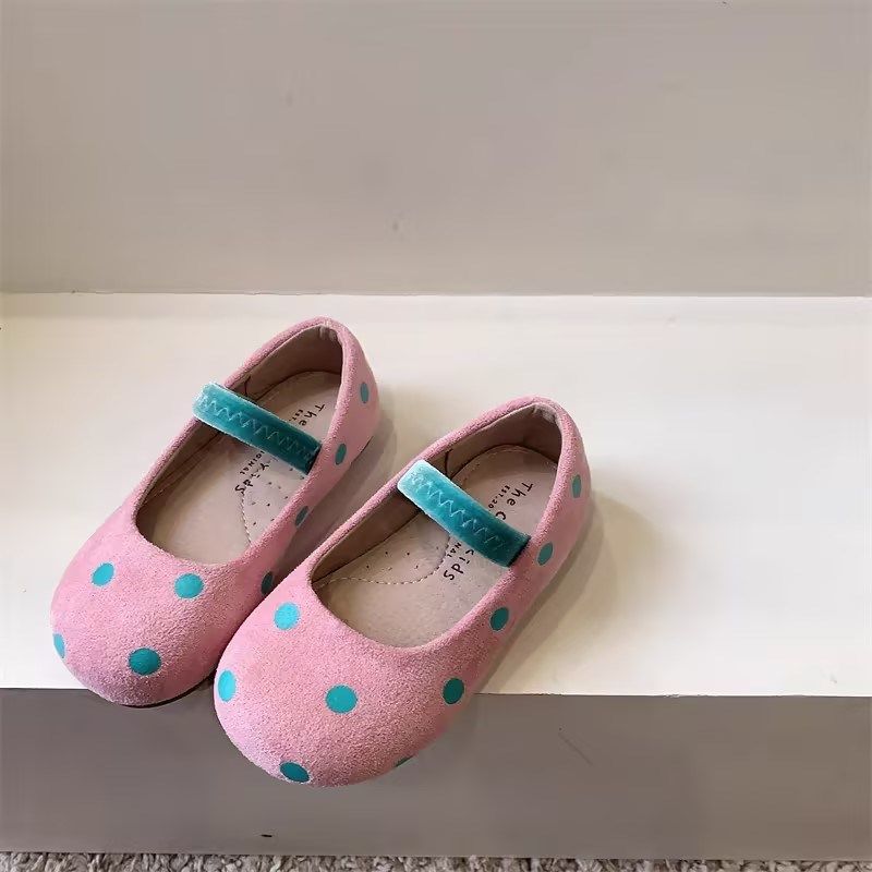 儿童波点小皮鞋2025春秋女童单鞋女孩公主鞋豆豆软底宝宝多巴胺鞋,童鞋/婴儿鞋/亲子鞋,皮鞋,淘宝优惠券,粉丝福利购,淘宝优惠卷