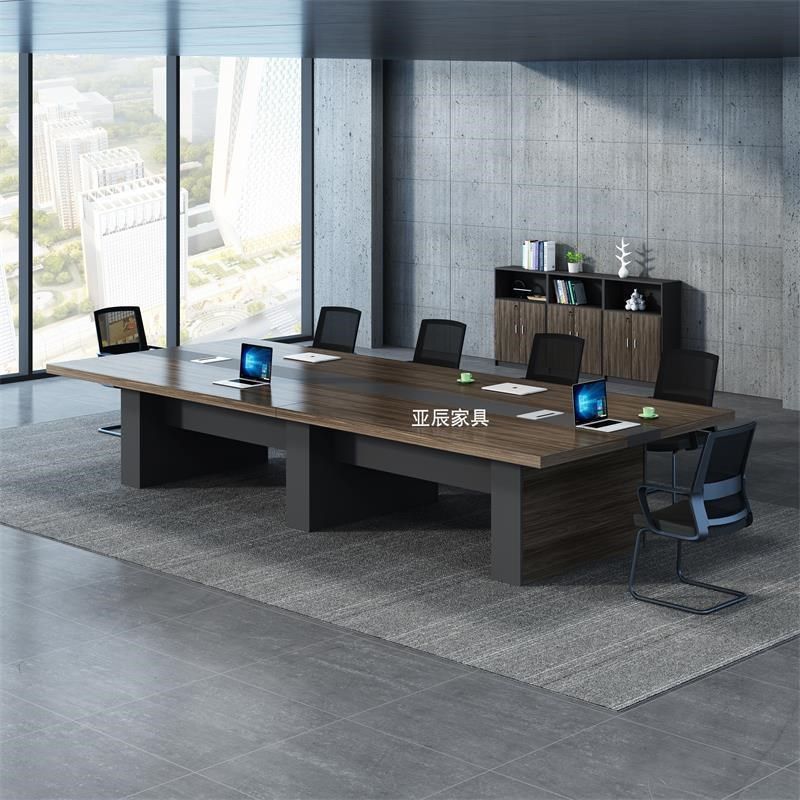 会议桌长桌椅组合简约现代大型接待桌办公家具会客室洽谈桌长条桌