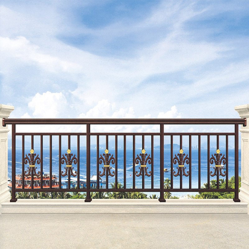 宁波定制铝合金阳台栏杆欧式别墅花园铝艺防护栏庭院围栏围墙栅栏