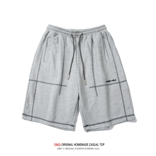 宽松五分裤 薄款 男街头中裤 沙滩裤 子 日系简约运动短裤 休闲裤 男夏季