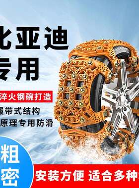 比亚迪E5汽车轮胎防滑链E6海豹E9海豚E1 E2 E3 D1 S2雪地冬季防滑