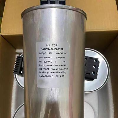 原装 C67W1496J00270R 3*49UF 850VAC C67 法拉 电力电容器