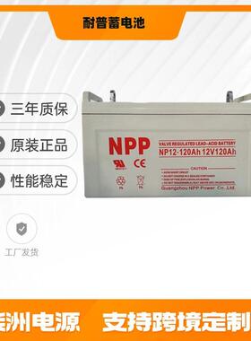 NPP耐普蓄电池NPG120-12 太阳能 12v120AH 光伏发电 EPS电源专用