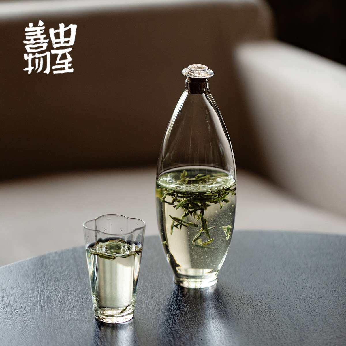 由至善物 手工耐热玻璃瓶冷泡瓶创意高颜值冷萃壶冷泡茶瓶玻璃杯