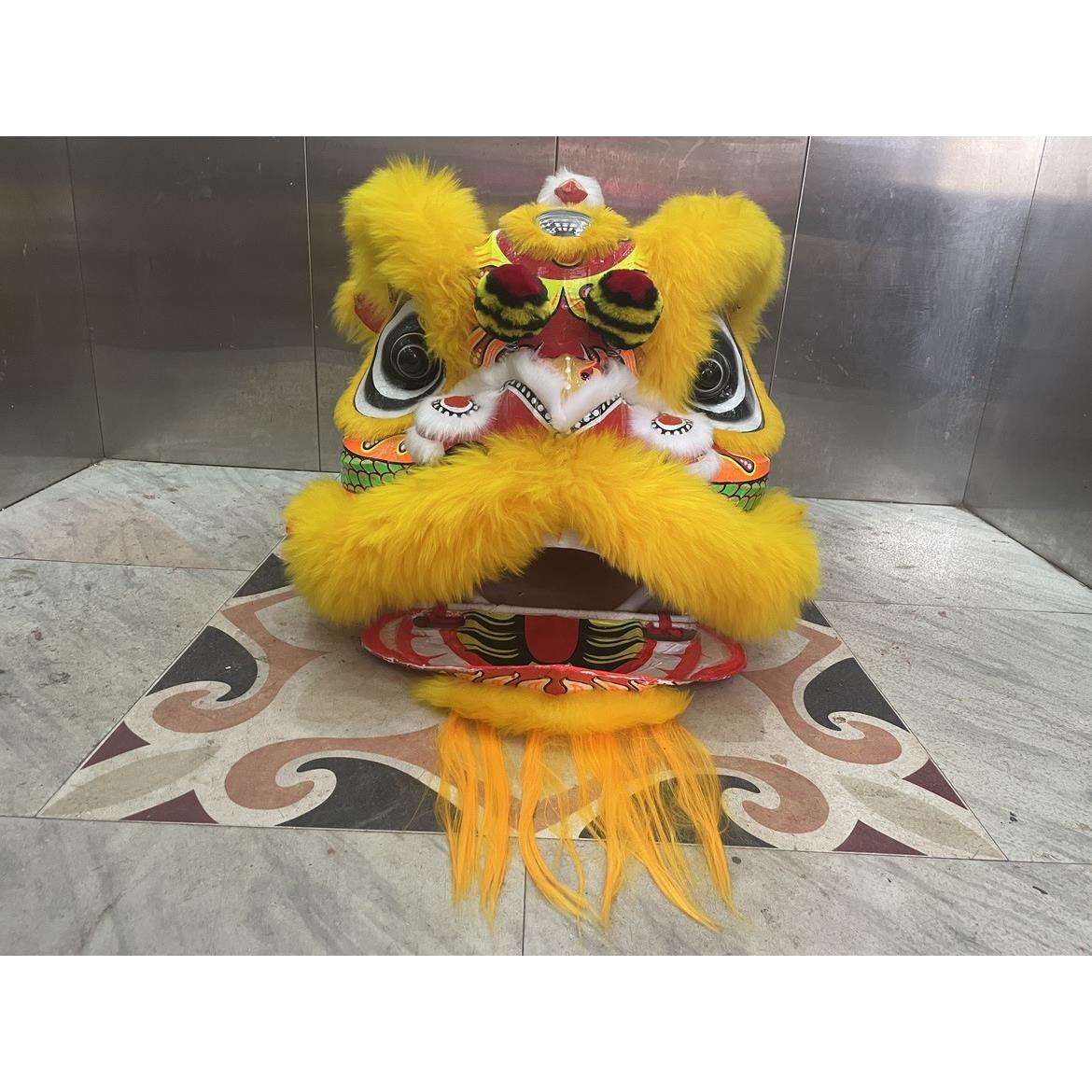 醒狮南狮道具南狮南狮训练广东醒狮狮头醒狮狮头龙狮狮头全套白色