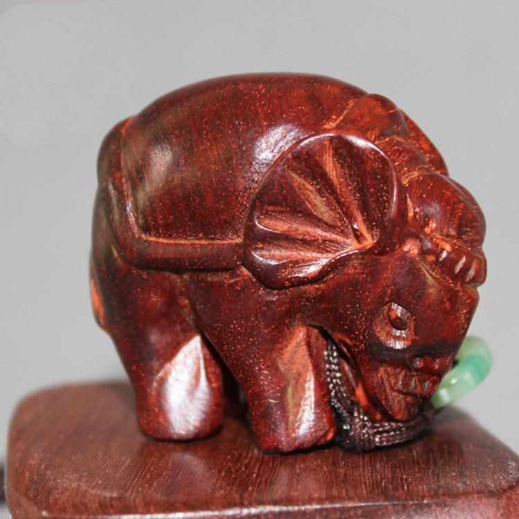 印度小叶紫檀象形摆件 小叶紫檀手把件 把玩手把件