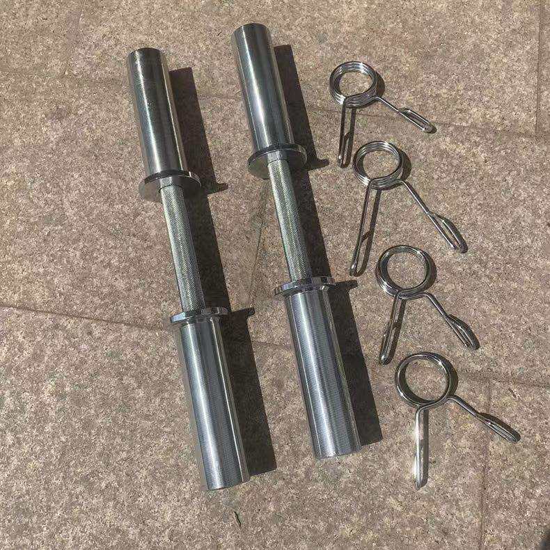 50cm短奥杆大孔片杠铃重量家用健身器材举重短杆电镀杠铃杆