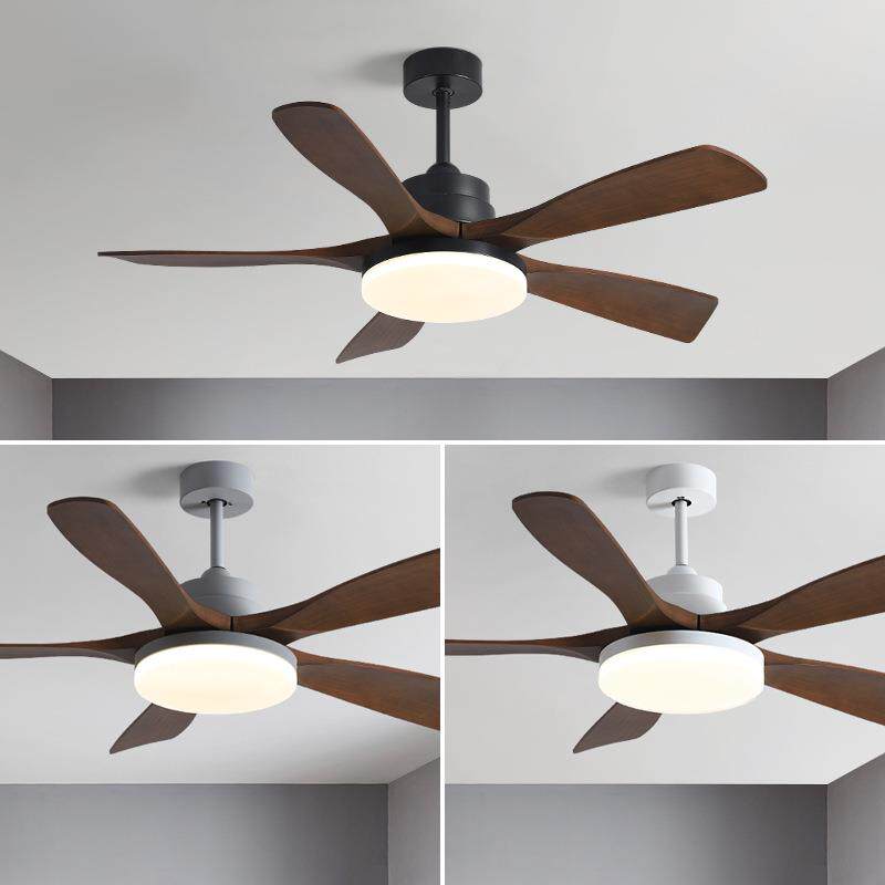 美式风扇灯餐厅家用客厅北欧吊扇56寸大风力带电风扇吊灯