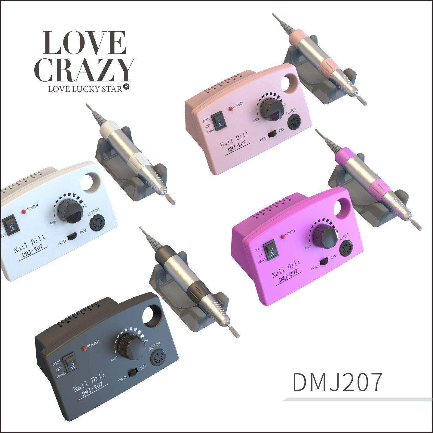 KSD-207 美甲打磨机 指甲打磨机 静音手柄 磨甲机3.5W转卸甲机
