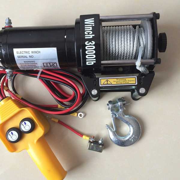 12V24V微型车载电动绞盘 3000磅电动绞盘 小型电动吊机 提升机