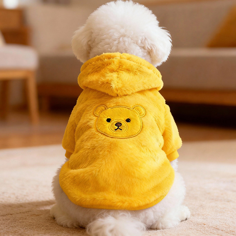 狗狗衣服冬装保暖卫衣加绒小狗比熊柯基泰迪猫咪可爱卫衣宠物衣服