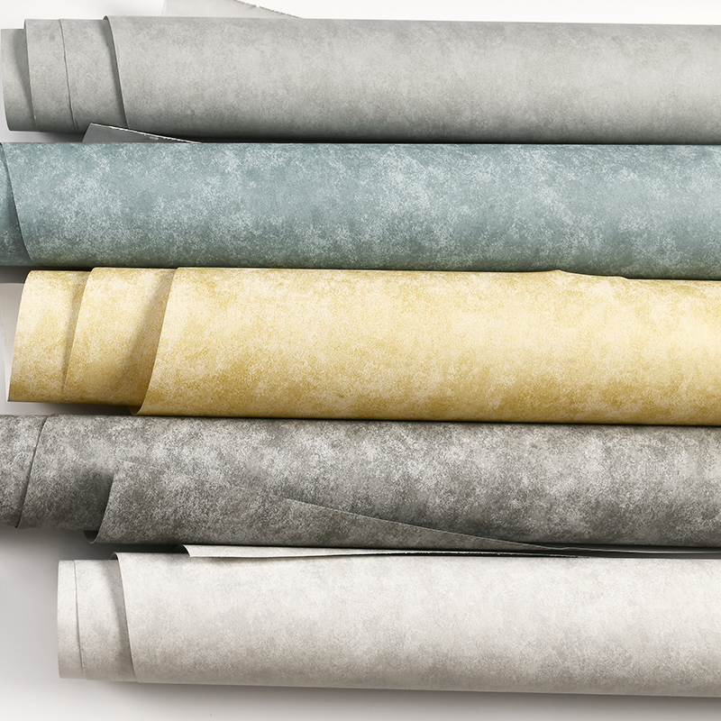 复古艺术漆纹素色无纺布现代简约高级墙纸M电视背景墙壁纸客厅卧