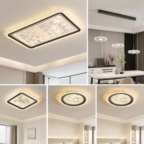 客厅灯吸顶灯意式轻奢高级感现代简约大气全光谱护眼卧室餐厅灯具